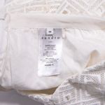 Sandro Women's Lace Crochet Knit High Waisted Mini Shorts White Small Photo 2