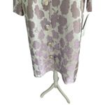 CAROLINE ROSE Floral Lavender Iridescent Lightweight Jacket Coat Sz S NEW w tags White Photo 9