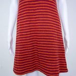Free People red and yellow stripes wool cotton blend sweater dress, XS Photo 4