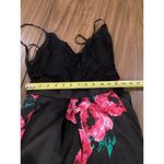 B Darlin  scalloped strappy Lace bodice Floral Ball Gown Prom Dress Black Pink 1 Photo 3