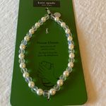 Kate Spade : Faux Pearl/Aqua Blue Bead Phone Charm Photo 5