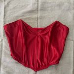 Victoria's Secret  Red Satin Corset Top Photo 1