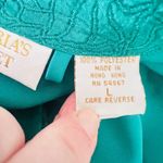 Victoria's Secret  Vintage Gold Label Long Robe Green Belted Embossed Women Large Photo 9