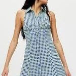 Urban Outfitters Tia Blue Gingham Mini Tennis Dress XS Photo 7