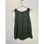 BRAEVE Dark Green Abstract Design Sleevelss Flowy Tank Top size Small Photo 5