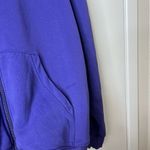 Adidas Women’s L Purple Full Zip Fleece Lined Soft Hooded Jacket VTG Y2K Photo 5