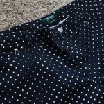 Ralph Lauren Lauren Active Shorts Women's 12 Polka Dot Navy Preppy Y2K Retro Photo 1