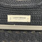 Lucky Brand  Black Chunky Knit Cardigan Sweater Photo 3