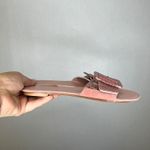 Refinery Pink Faux Alligator Embossed Buckle Slide Sandals Pink Size 8 Photo 2