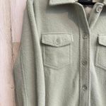 Hilary Radley  Women's Large Sage  Fleece Shacket Collared Casual Photo 3