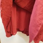 1. State {24W}  Mineral Red Faux Wrap Crepe Gauze Dress Photo 7