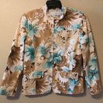 Casual floral long sleeve blazer top size 10 Photo 0