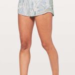 Lululemon  white jasmine multi hotty hot shorts Photo 0