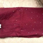 3/$15 Lulla Collection by Bindya 8 Ways Embellished Beaded Scarf in Wine Red Photo 0