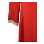 MM Couture  by Miss Me Burnt Orange Shift Dress Small Rhinestone Cuff Glam Photo 2