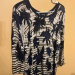 Nic+Zoe  floral linen blend top L Photo 0