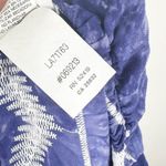 La Blanca  Blue White Tie Dye Embroidered Crochet Lace Mini Dress/Swim Cover Up S Photo 12