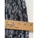 Nike Dri-Fit Womens Leggings Capri Running Patterned Stripes Black Gray Small Photo 6