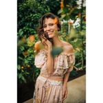 H&M  flora 2 piece off the shoulder crop too and pants sheer beach coverup outfit Photo 2