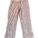 Lucky Brand Pink Paisley Pajama Pants Women Size Medium | 15-18 Photo 0