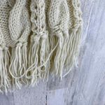 Vintage 70s Cottagecore Folk Crochet Cable Knit Sweater Shawl Womens One Size Size undefined Photo 5