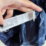 ZARA Trafaluc Blue with Silver Pattern Midi Dress Low Back Cutout Womens… Photo 4