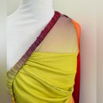 Andrea Iyamah Turi Mesh Midi Women’s One Shoulder Dress In Multiprint Size XL Photo 5