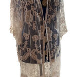 White Floral Lace Beach Coverup Kimomo Cardigan Sexy Sheer Women’s One Size Size undefined Photo 0
