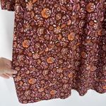 Lands' End Lands’ End Women’s Floral Midi Dress Stretch Knot Size XL Petite Fall Colors Photo 4