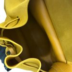 Mansur Gavriel Suede Lady Bag Mustard Yellow Top Handle Convertible Shoulder Photo 12