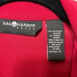 Sag Harbor ‎ Dress Jacket Blazer Full Zip Red Career Office Size 10 Photo 3