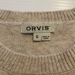 Orvis ‎ Sweater Beige Tan Knit Cotton Pullover Womens Size S Small Cozy Neutral Photo 5