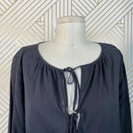 Joseph  Carlotta Georgette Stretch Blouse Black‎ Photo 3