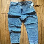 H&M NWT  LOOSE MOM JEANS Divided High Waist Ankle Length Med Blue Wash US 14 Photo 13
