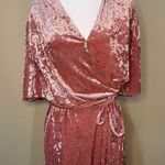 Nordstrom  / Alexia Admor Crushed Velvet Wrap Dress - size S Photo 2
