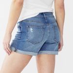 Sonoma New high rise Good for life destructed Light wash denim shorts size 10 Photo 10
