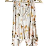 Free People  Love Potion White Floral Lace Sleeveless Knit Boho Tank Top Size XS Photo 0