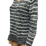 Creazioni Effeci Black White Knit Acrylic scoop Neck Imported Sweater Womens L Size L Photo 2