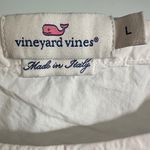 Vineyard Vines  Womens White Short Sleeve Tie Neck Top Large‎ Photo 2