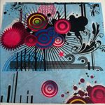 Wide Multicolored Abstract Headband Photo 1