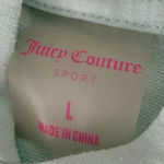 Juicy Couture  SPORT Hoodie Womens Large Tri Color Pastel Sweat Shirt Thumb Holes Photo 5
