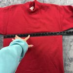 Wrangler Vintage  Sweats Sweatshirt Women S/M Red Long Fleece Pullover Blank Photo 5