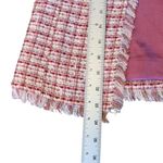 S & D Tweed Pink Blazer Fringe Size XS Photo 8