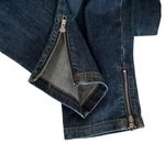 Armani Exchange  A/X Blue Denim Zip Front Halter Jumpsuit Blue Stonewash Overalls Photo 5