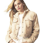 Anthropologie PILCRO Women’s Shrunken Sherpa Lined Tan Corduroy Jacket Photo 0