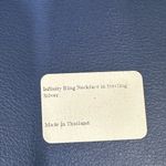 NWT Blue Nile 18" Infinity Ring Necklace In Sterling Silver (1 Mm) Photo 1