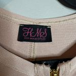 Hot Miami Styles HMS blush pink thick bandage dress Photo 2