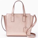 Kate Spade Cameron Street Small Hayden Rose Gold Leather Crossbody Satchel Photo 0