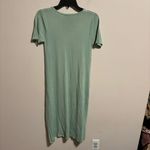 Beulah  Knot T-Shirt Dress Green- One Size Photo 3