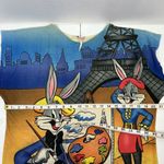 Vintage 1985 Looney Tunes Night Shirt Warner Bros Bugs Bunny France Jodie Arden Size L Photo 13